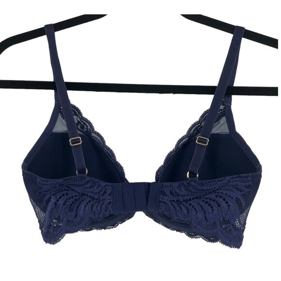 Natori bra 730023 Feathers underwire contour blue size 32D - Picture 5 of 9